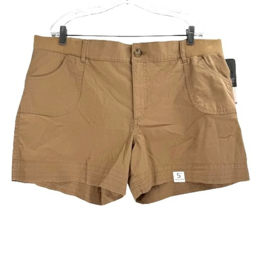 Lee Rider Midrise Shorts Women's 20 Brown Chino 5